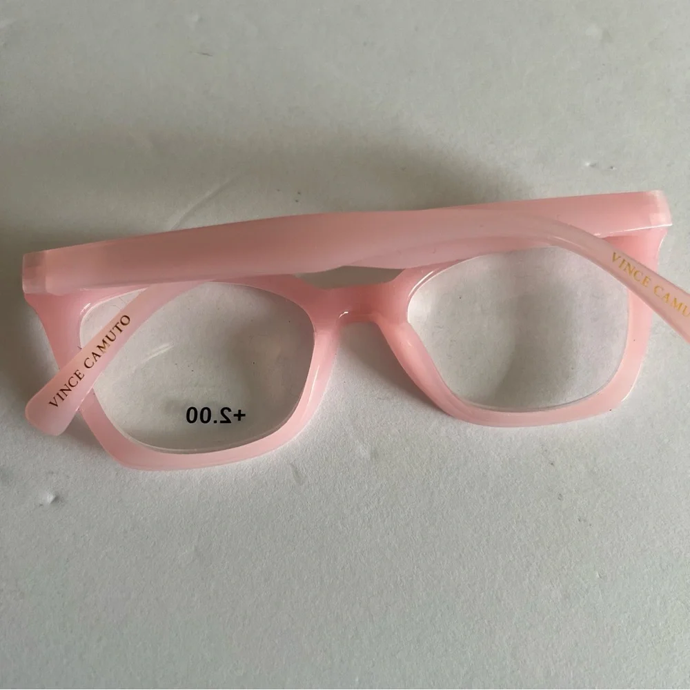 VINCE CAMUTO READING GLASSES PINK +2.00 NEW